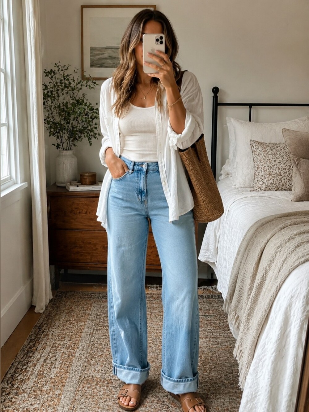 NWT Abercrombie And Fitch Curve Love Ultra High Rise 90s Straight Jeans Cuffed